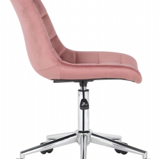 Kancelářská židle Medford, samet, růžová - 3