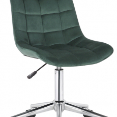 Kancelářská židle Medford, samet, zelená - 1