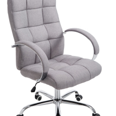 Kancelářská židle Mikos, textil, šedá - 1