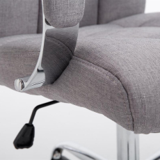 Kancelářská židle Mikos, textil, šedá - 6