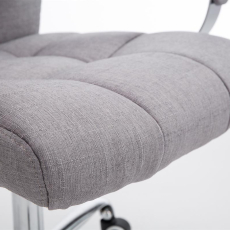 Kancelářská židle Mikos, textil, šedá - 7