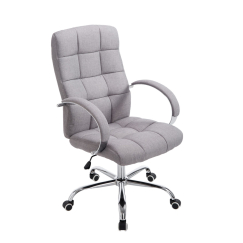 Kancelářská židle Mikos, textil, šedá