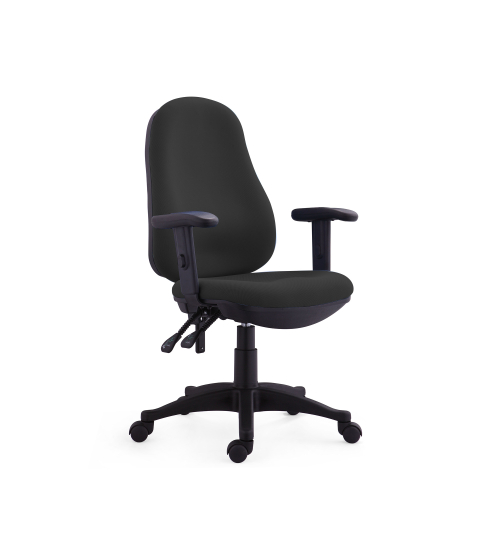 Kancelářská židle Norton, textil, černá