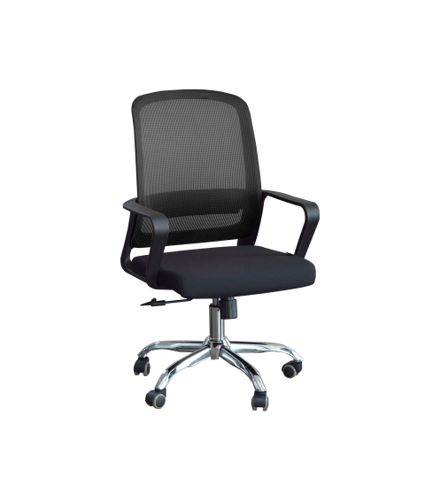 Kancelářská židle Parma, textil, černá