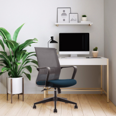 Kancelářská židle Smart W, textil,  šedá - 3