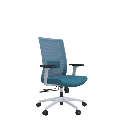Kancelářská židle Snow W, textil, modrá