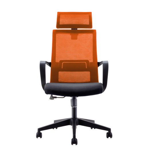 Kancelárske kreslo Smart HB, textil, oranžová - 1