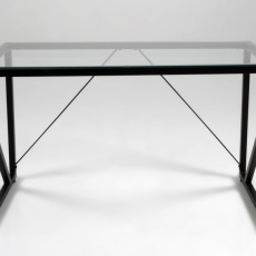 Kancelársky stôl sklenený Walk, 120 cm - 1