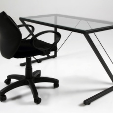 Kancelársky stôl sklenený Walk, 120 cm - 4