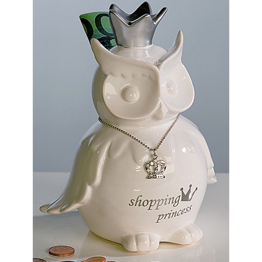 Kasička keramická Shopping Owl, 17 cm - 1