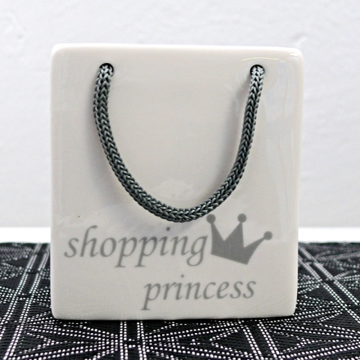 Kasička porcelánová Shopping princess, 9 cm - 1