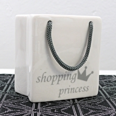 Kasička porcelánová Shopping princess, 9 cm - 2