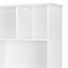 Knižnica / regál Milenium, 172 cm, biela/čierna - 2