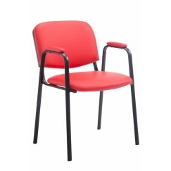 Konferenčná stolička Ken, červená