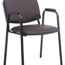 Konferenčná stolička Ken, hnedá - 1