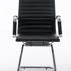 Konferenčná stolička s opierkami Martin, koža - 4
