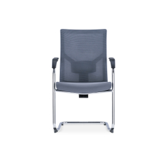 Konferenčná stolička Snow (SET 2 ks), textil, svetlosivá