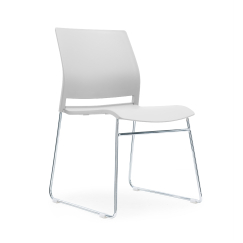 Konferenčné stoličky Gardena (SADA 4 ks) plastové, biele