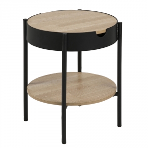 Konferenční / servírovací stolek Lipton, 45 cm, dub