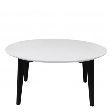 Konferenční stolek Alvin, bílá/černá - 1