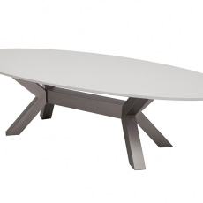 Konferenční stolek Carola, 160 cm, bílá - 1