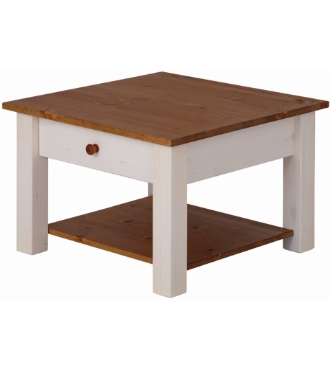 Konferenční stolek Chico, 60 cm, bílá / borovice