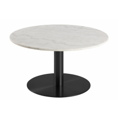 Konferenční stolek Corby, 80 cm, bílá/černá