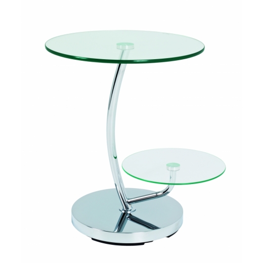 Konferenční stolek Damaro, 55 cm, čirá / chrom - 1