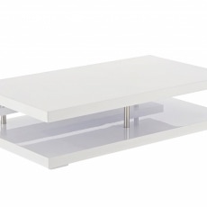 Konferenční stolek Dijone, 120 cm, bílá - 1