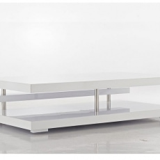 Konferenční stolek Dijone, 120 cm, bílá - 3