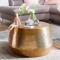 Konferenční stolek Faus, 60 cm, zlatá