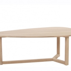 Konferenční stolek Habit 120 cm, dub - 1