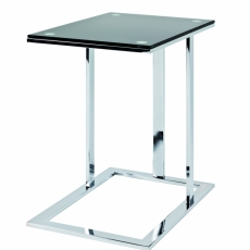 Konferenční stolek Jermaine, 58 cm, černá / chrom - 3