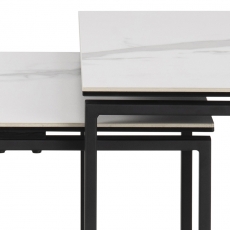 Konferenční stolek Katrine (SADA 3ks), 55 cm, bílá - 6