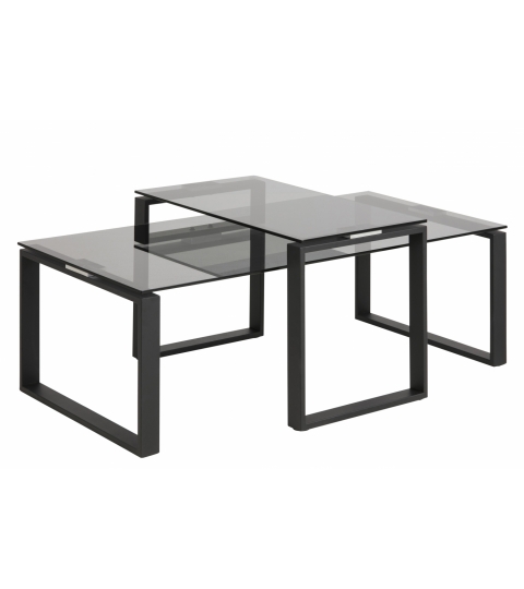 Konferenční stolek Leila, 115 cm, černá