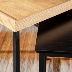 Konferenční stolek Love (SADA 2 ks), 110 cm, černá - 6