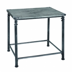 Konferenční stolek Nels, 52 cm, antická černá