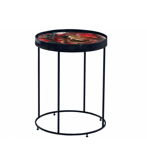 Konferenční stolek Newman, 47 cm, červená