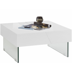 Konferenční stolek Puna, 75 cm, bílá
