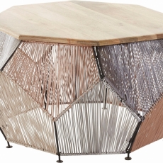 Konferenční stolek Ren, 90 cm, masivní mango - 2