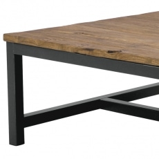 Konferenční stolek s dřevěnou deskou Harvest, 90 cm - 2