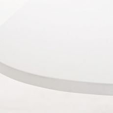 Konferenční stolek s nerezovou podnoží Arta, 90 cm bílá - 4