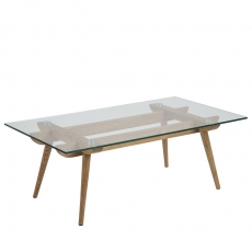 Konferenční stolek skleněný Xena, 110 cm - 1