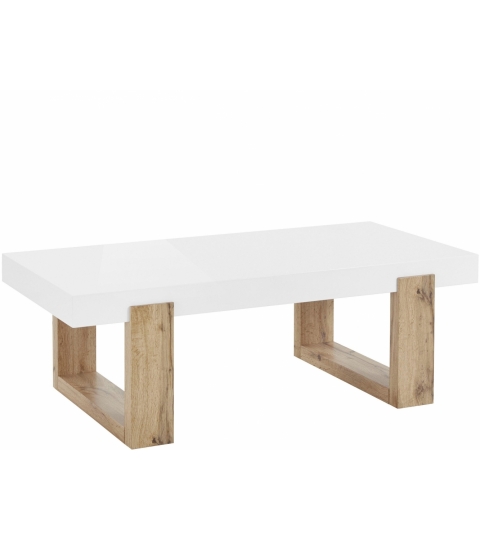 Konferenční stolek Solide, 120 cm, bílá