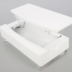 Konferenční stolek Stor se zvedací deskou bílá - 3