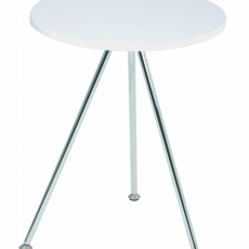Konferenční stolek Sutton, 52 cm, bílá / chrom - 1
