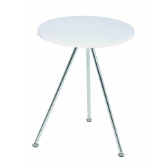 Konferenční stolek Sutton, 52 cm, bílá / chrom