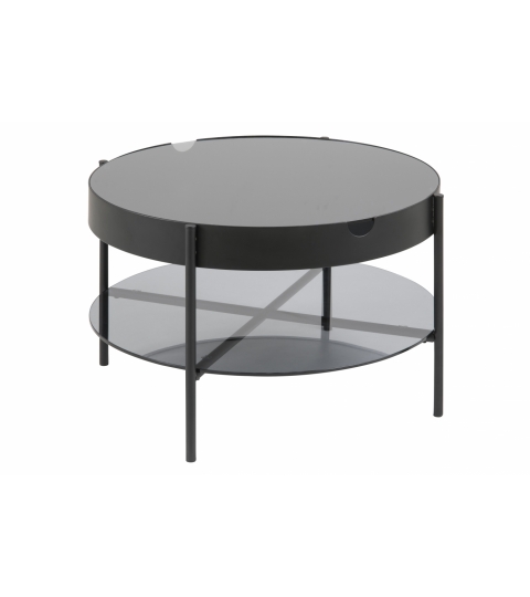 Konferenční stolek Tipton, 75 cm, černá