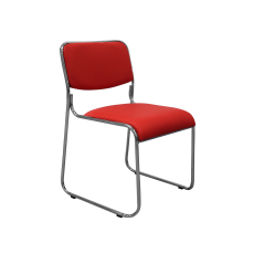 Konferenční židle Axo, textil, červená - 1