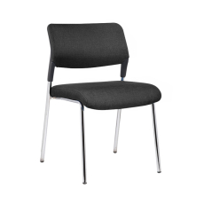 Konferenční židle Evo 4L, textil, černá - 1